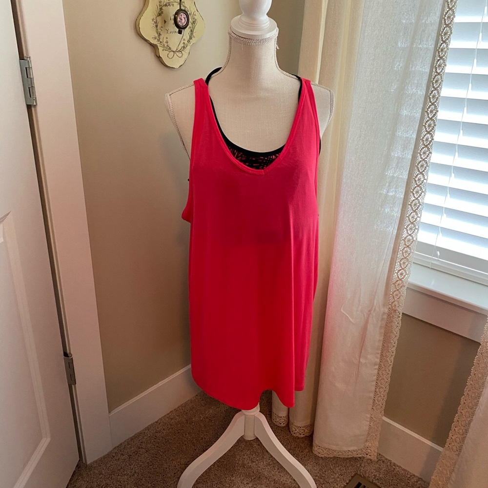 NWT Pink Champion Workout Shirt with Sports Bra